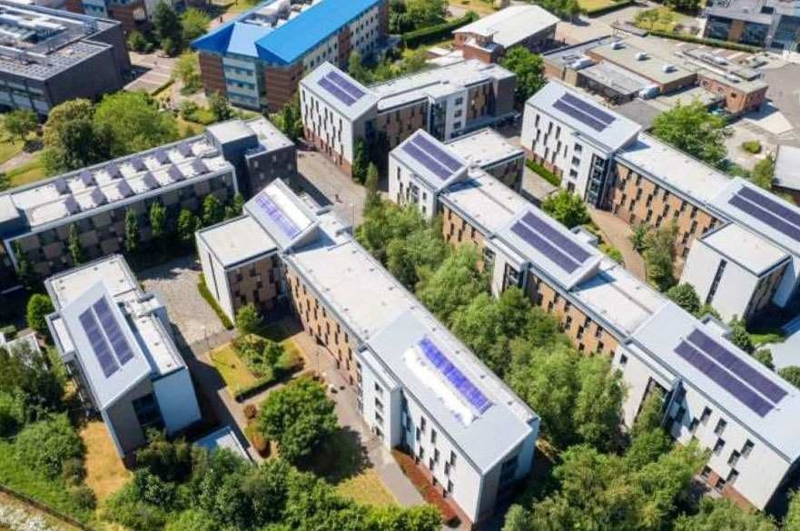 New Hall – new hall aerial view